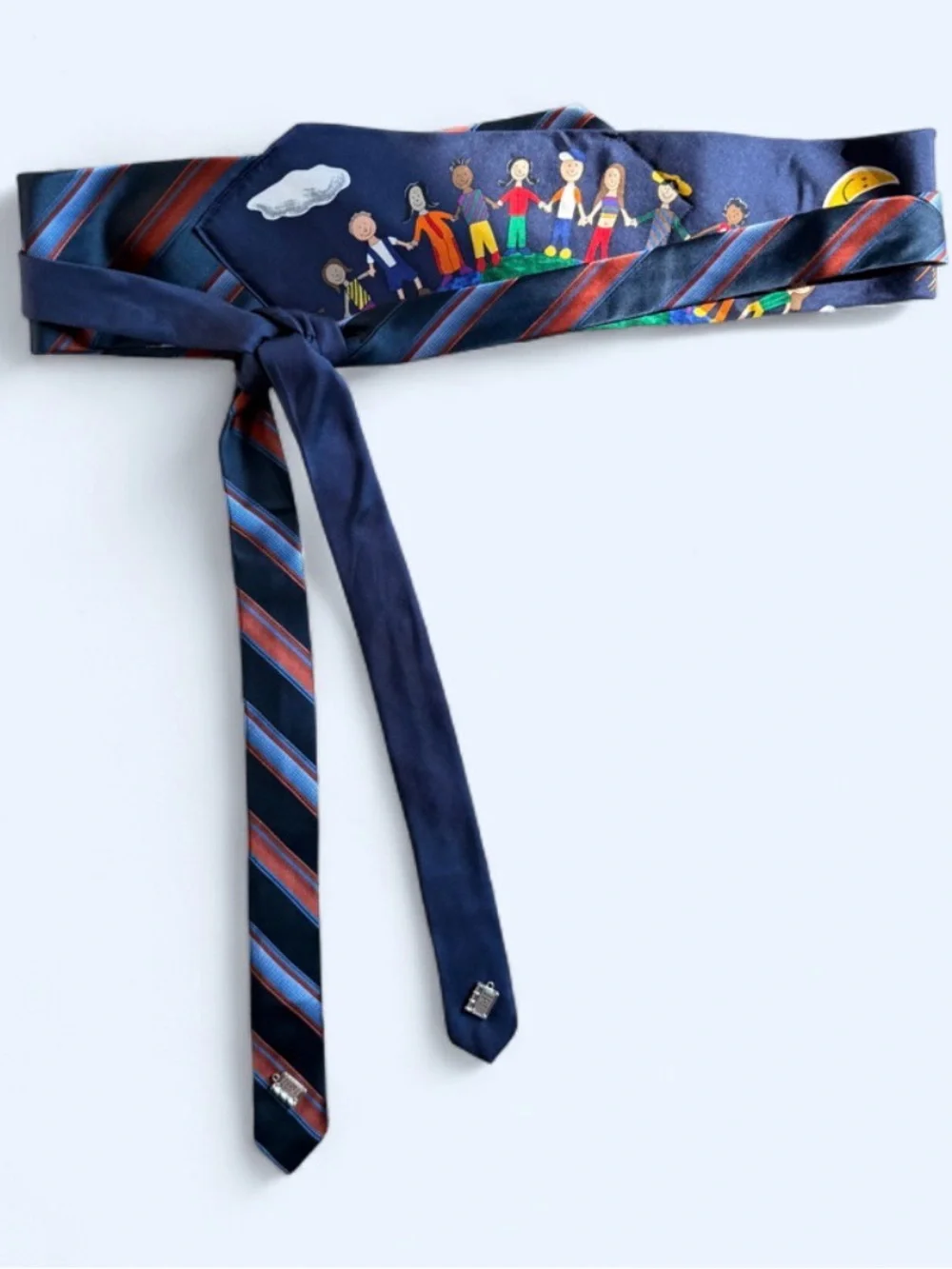 Upcycled Necktie Belt Back to School Teacher Kidcore Vibes